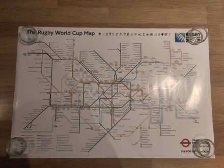 Photo of free Rugby World Cup Tube Map (RH19) #1