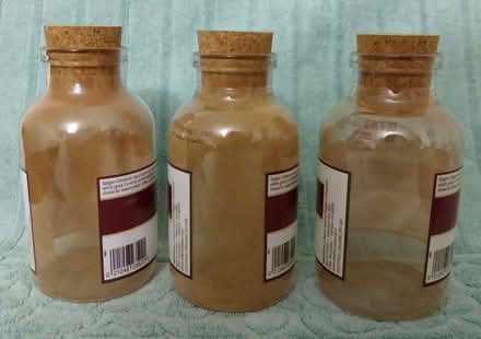 Photo of free 3 five inch Plastic Jars with Corks (Chestnut Hill, Newton) #1