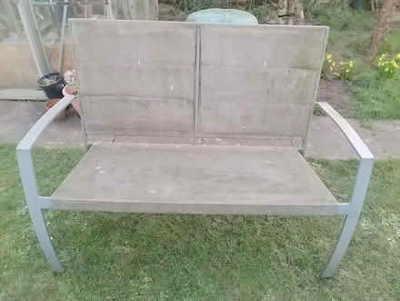 Photo of free Very scruffy garden bench (Shurdington GL51) #1