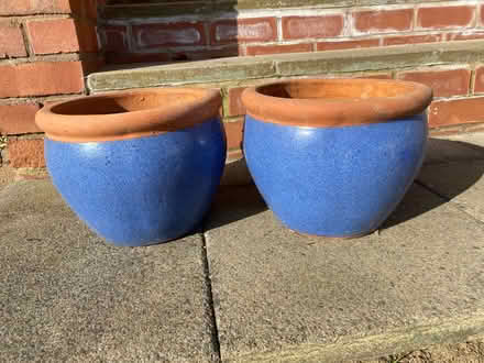 Photo of free Terracotta plant pots x2 (Northfield B31) #1
