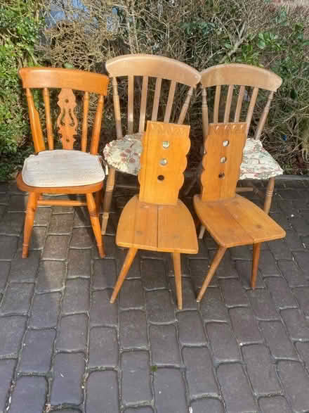Photo of free 5 x Wooden chairs (Boldmere B73) #1