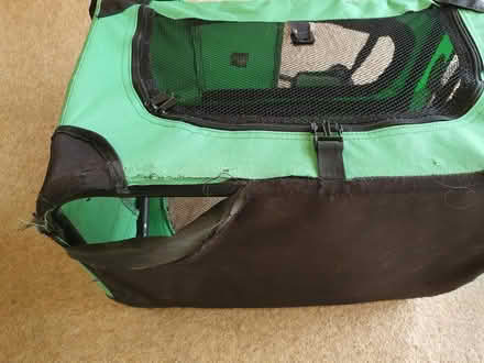 Photo of free Small fabric dog crate, damaged (Hungerford RG17) #4