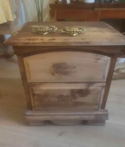 Photo of free Solid wood single bedside table (South Norwood) #2