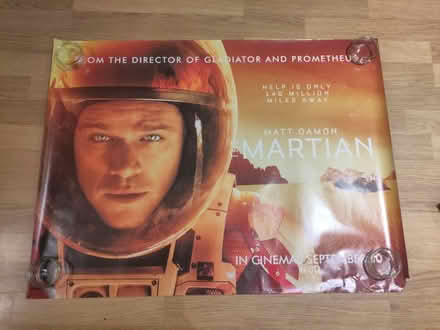 Photo of free The Martian cinema poster quad (RH19) #1
