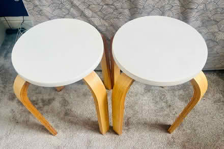 Photo of free 2 wooden stools, some scratches (Greenback EH10) #1