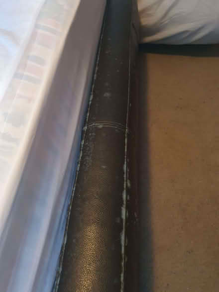 Photo of free King size leather bed and mattress (Lewsey Farm LU4) #3