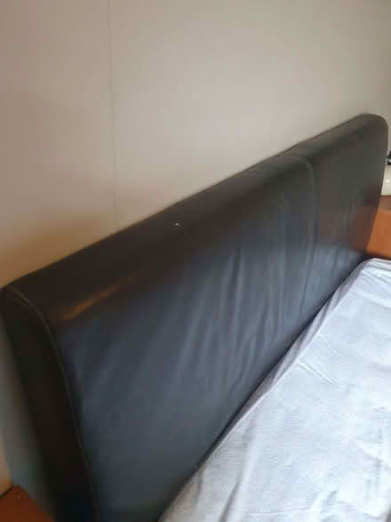 Photo of free King size leather bed and mattress (Lewsey Farm LU4) #2