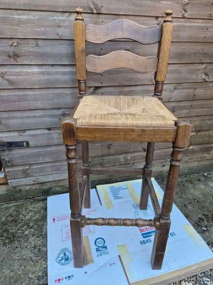 Photo of free Oak bar chair (Hampreston BH22) #1
