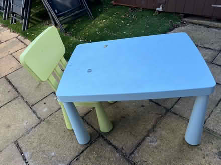 Photo of free IKEA toddler table and 2 chairs (Onslow Village) #1