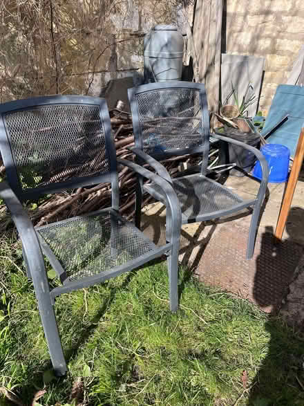 Photo of free Pair of aluminium garden chairs (Kingsmead) #1
