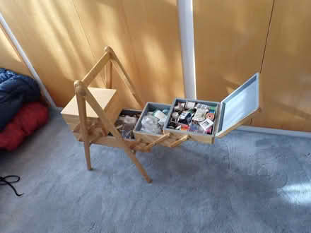 Photo of free Traditional wooden sewing box (Hendon Central NW4) #2