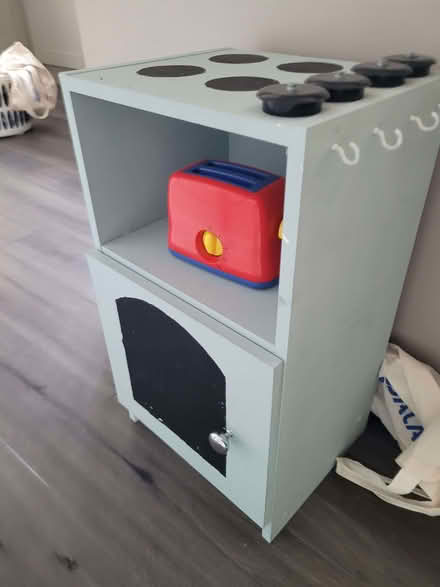 Photo of free Play kitchen upcycled, with some toy food etc (Skerton LA1) #1