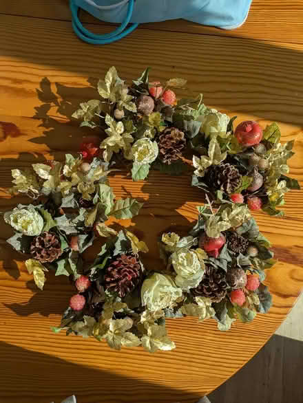 Photo of free 5 x Christmas table candle wreaths (Seaford BN25) #2