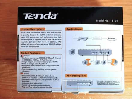Photo of free Tenda 5-Port Fast Ethernet Switch (Shavington CW2) #2