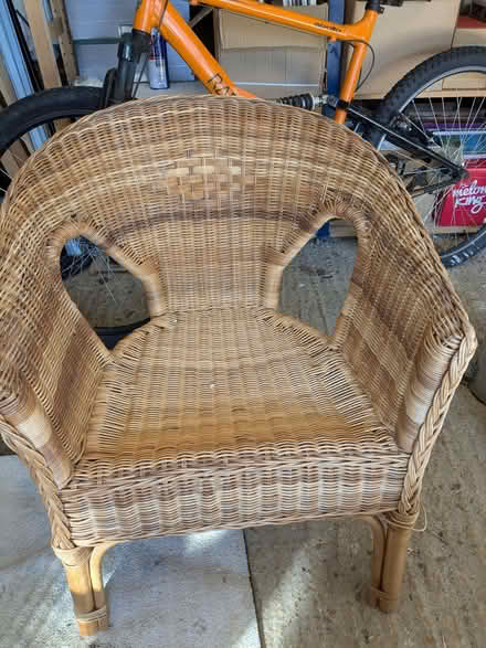 Photo of free Wicker chair (Woolstone MK15) #2