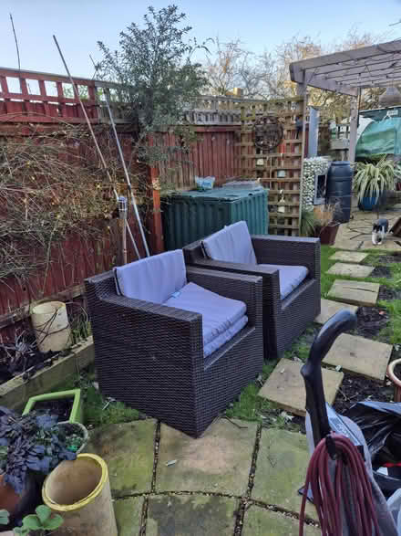 Photo of free 2 garden chairs (Rm3 0gd) #2