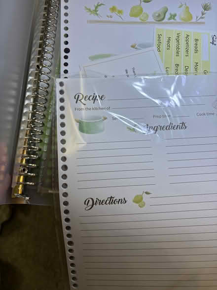 Photo of free Personalized recipe binder kit (Sunnyvale near 280 and Wolfe) #2
