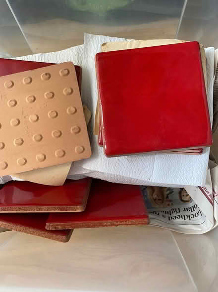 Photo of free 30 6” Red Italian Kitchen Tiles (New Malden KT3) #2