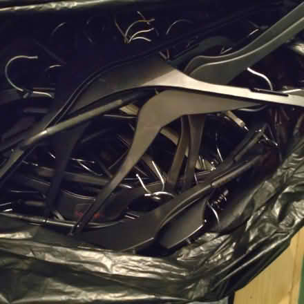 Photo of free 2 black bags full of hangers (Sydenham, SE26) #1