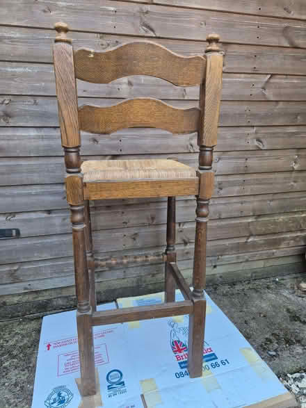 Photo of free Oak bar chair (Hampreston BH22) #2