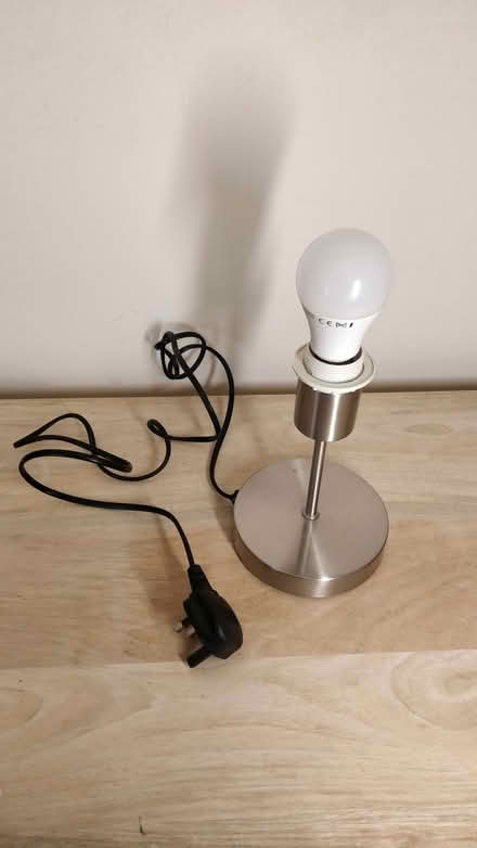 Photo of free Small metal lamp (no shade and does not include bulb) (Linslade LU7) #1