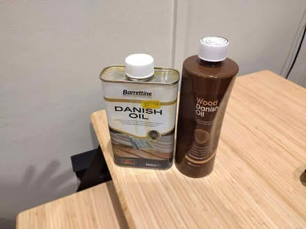 Photo of free Two tubs Danish Oil - about 1/3 full each (Battersea SW11) #1