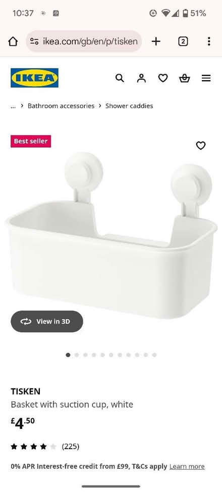 Photo of free Ikea suction shelves x3 (SE2) #1