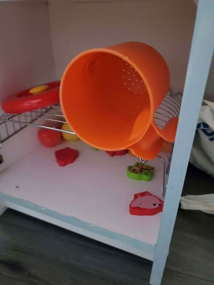 Photo of free Play kitchen upcycled, with some toy food etc (Skerton LA1) #2