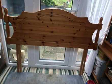Photo of free Pine headboard (Monks Hill CR2) #1