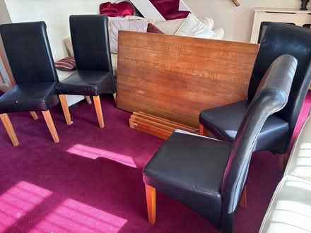 Photo of free Dining table and chairs (Hatt) #2