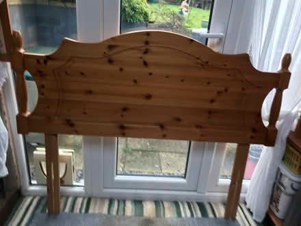 Photo of free Pine headboard (Monks Hill CR2) #3