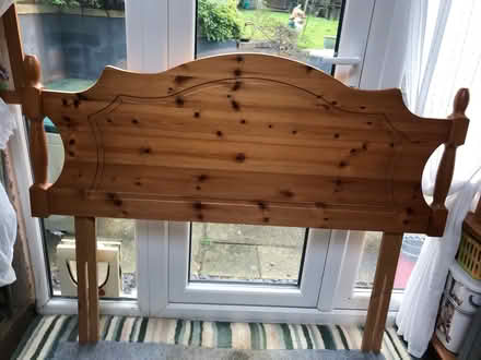 Photo of free Pine headboard (Monks Hill CR2) #2
