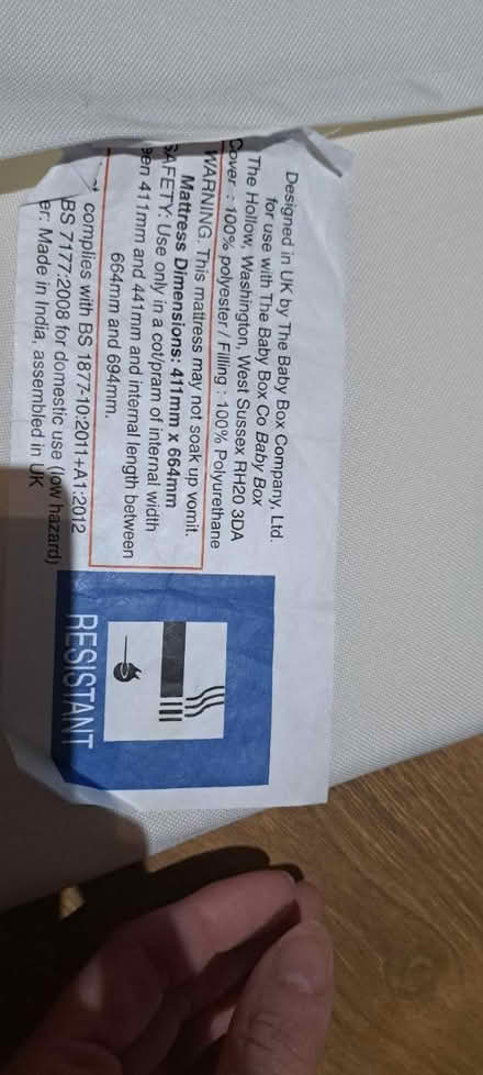 Photo of free Baby changing mat (N22 Haringay) #2