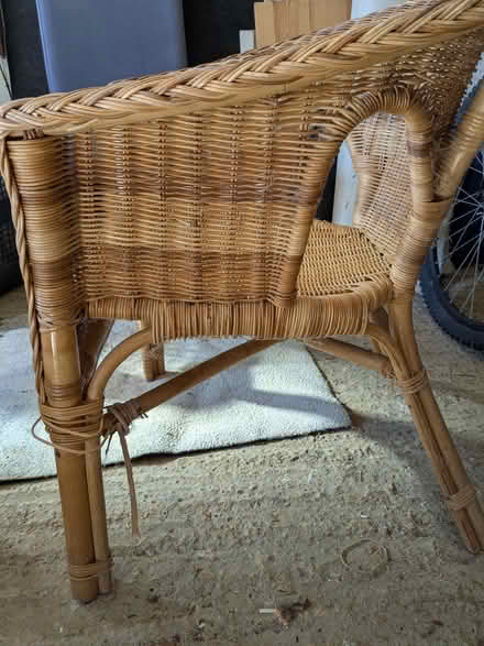 Photo of free Wicker chair (Woolstone MK15) #1