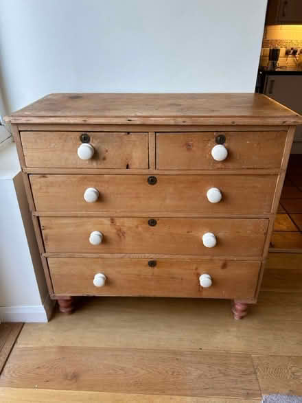 Photo of free Oak chest of drawers (kingston upon thames, KT2) #1