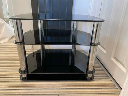 Photo of free Glass TV stand (Tonbridge) #1