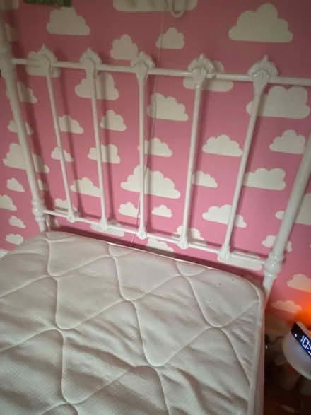 Photo of free Cast iron 4 poster single bed (Denny Bottom TN4) #4