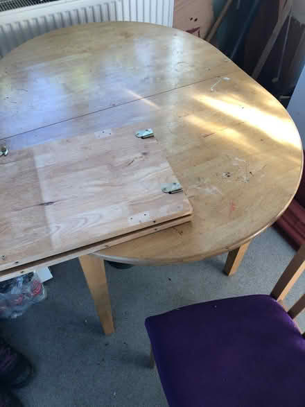 Photo of free Extendable kitchen table & 2 chairs (Wigmore HR6) #1