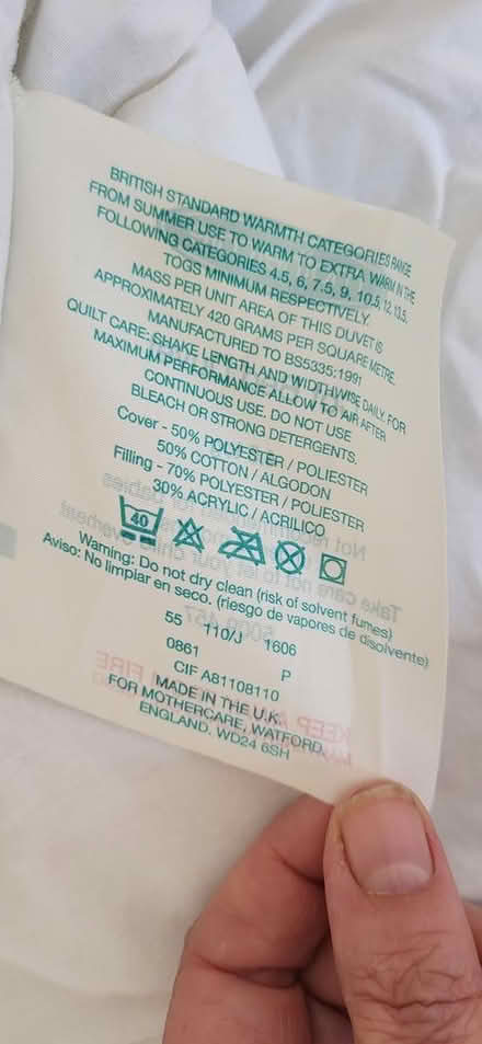 Photo of free Coy Bed Duvet (Warlingham CR6) #3