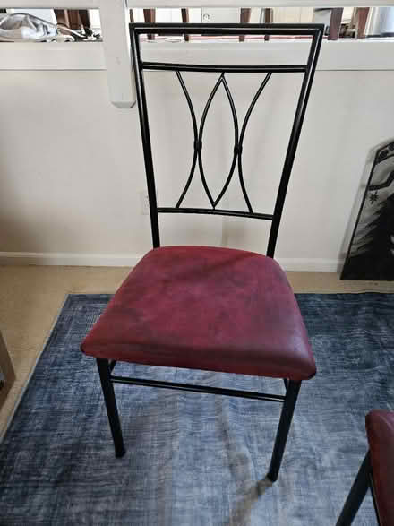 Photo of free Set of 4 Black Frame Chairs (Westminster) #2
