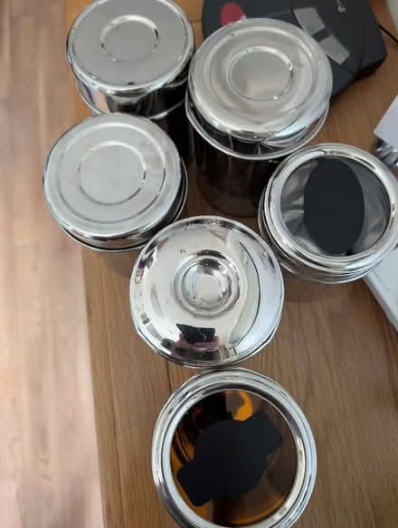 Photo of free Stainless steel cannisters (Hartwood Green PR7) #2