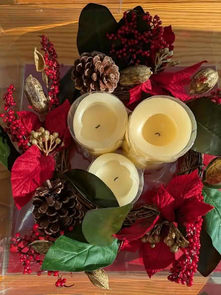 Photo of free Table candle wreath/decoration (Seaford BN25) #1