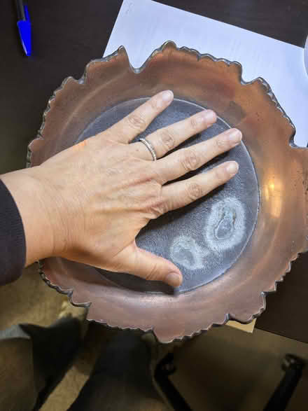 Photo of free Copper(?) decorative metal bowl (Sunnyvale near Fremont H.S.) #2