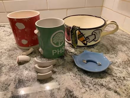 Photo of free BROKEN ceramic dishes (Upper West Side 10023) #1
