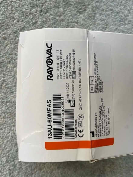 Photo of free Hearing aid batteries (Bracknell RG12) #1