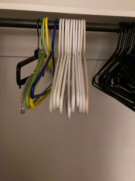 Photo of free Assorted plastic hangers (Arlington Center) #1