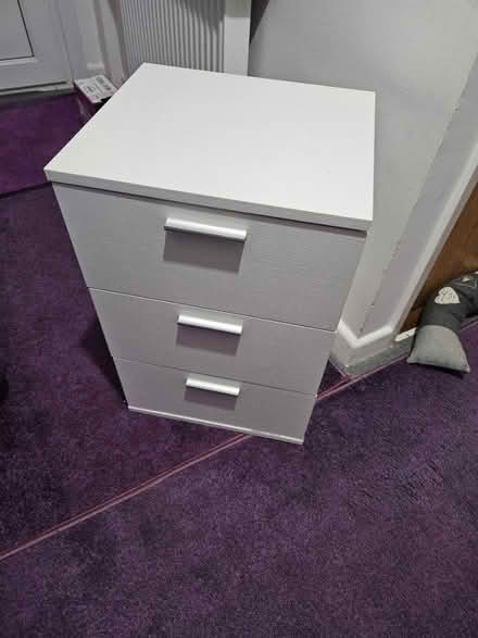 Photo of free 3 drawer bedside unit (EX8) #1