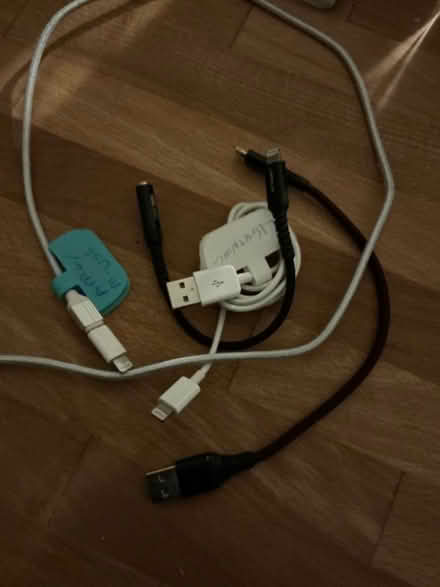 Photo of free Apple (lightning) cables and adapters (NW2) #1