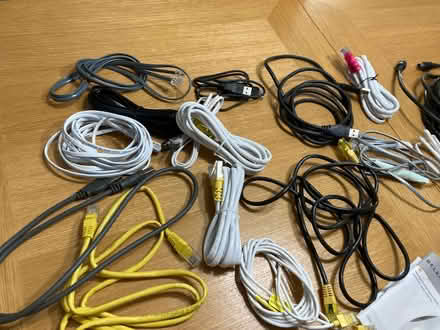 Photo of free Job lot,over 20 various cables/connectors,TV/computer/phone? (Calthwaite CA11) #3