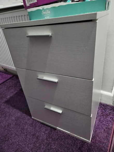 Photo of free 3 drawer bedside unit (EX8) #2